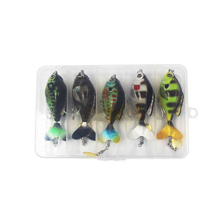 Ensemble de lure de pêche à la queue de pêche de 5 pièces