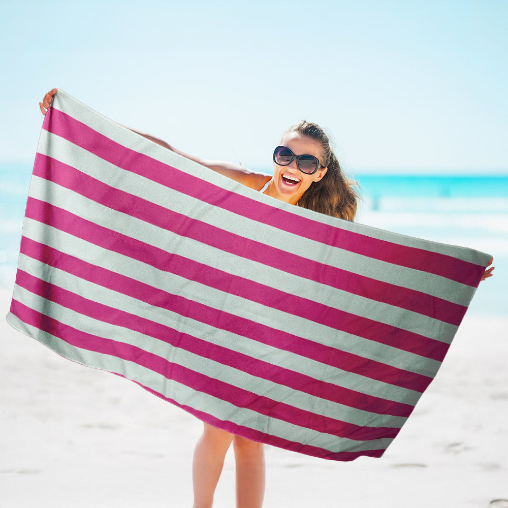 Serviette de bain à séchage rapide rayée Velvet Beach Hotte de sport
