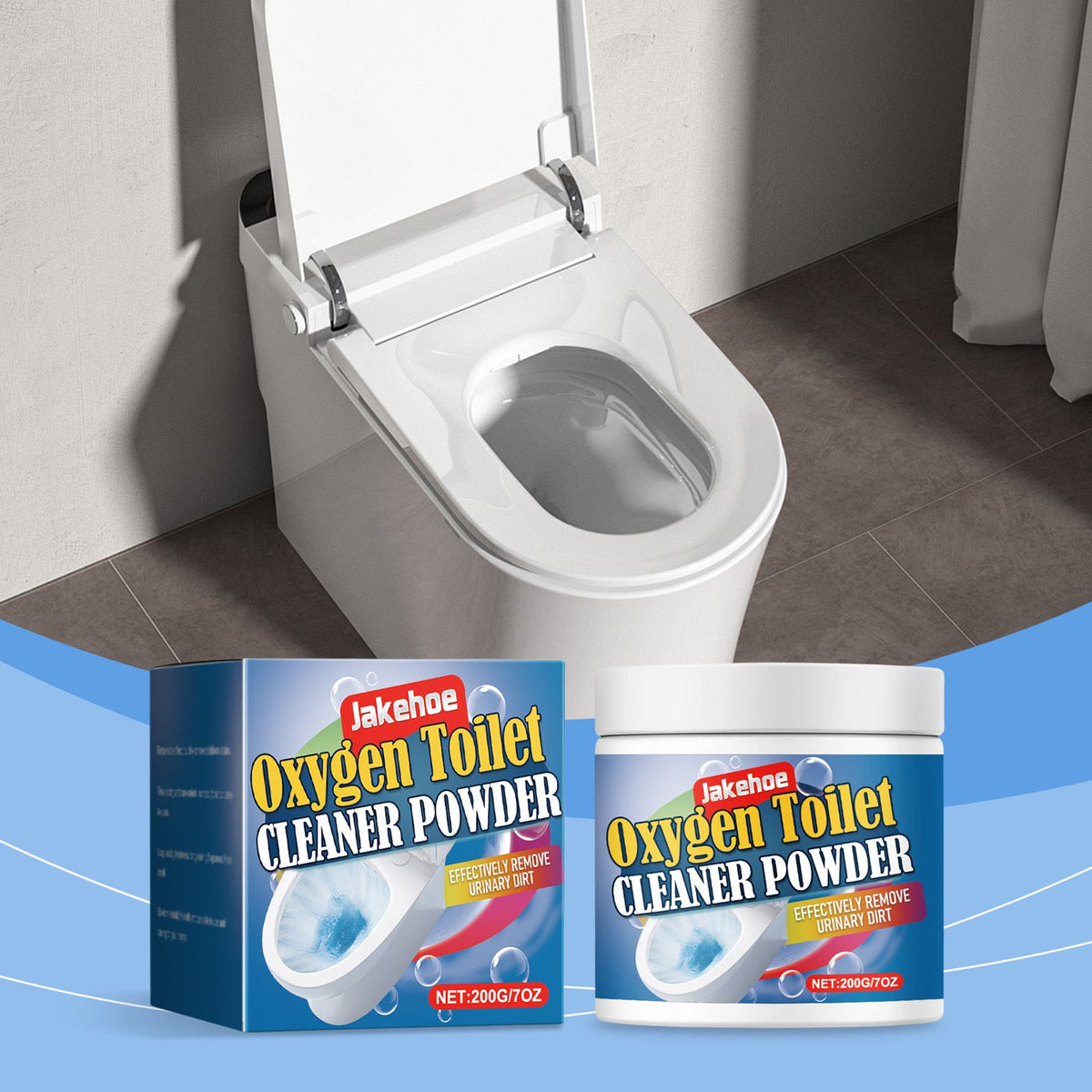 JAKEHOE Poudre de nettoyage des toilettes
