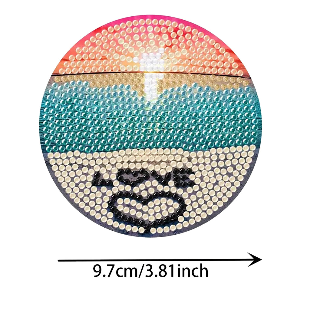 Diamant Art Dessin Coaster avec support