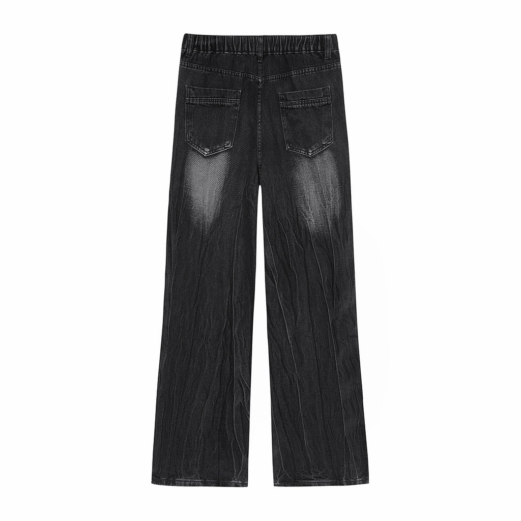 Arrivée Lightning-Stripe Droit-Leg Jeans Denim pour hommes