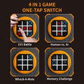 Super Tic-Tac-Toe 4-en-1 Console de jeu portable d'entraînement mémoire