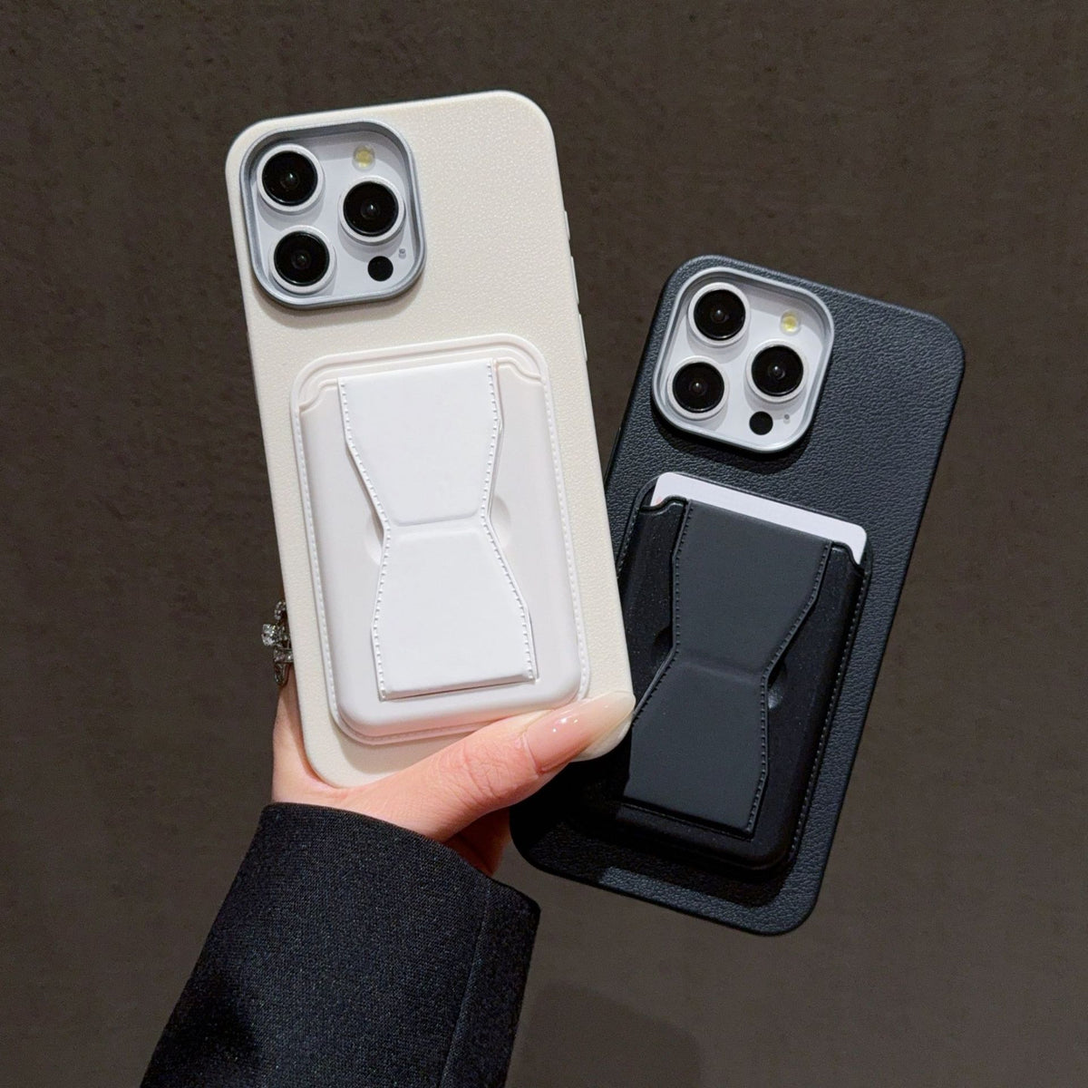 Porte-cartes en cuir clair Porte-cartes Insert Manche de protection