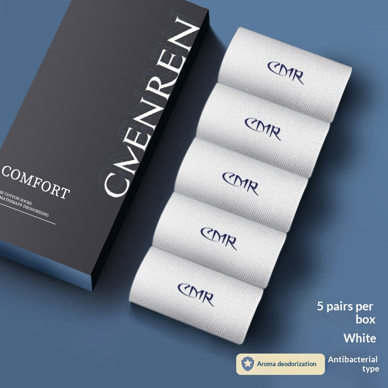 Désodorisant mi-calf pour homme 100 chaussettes longues d'été en coton