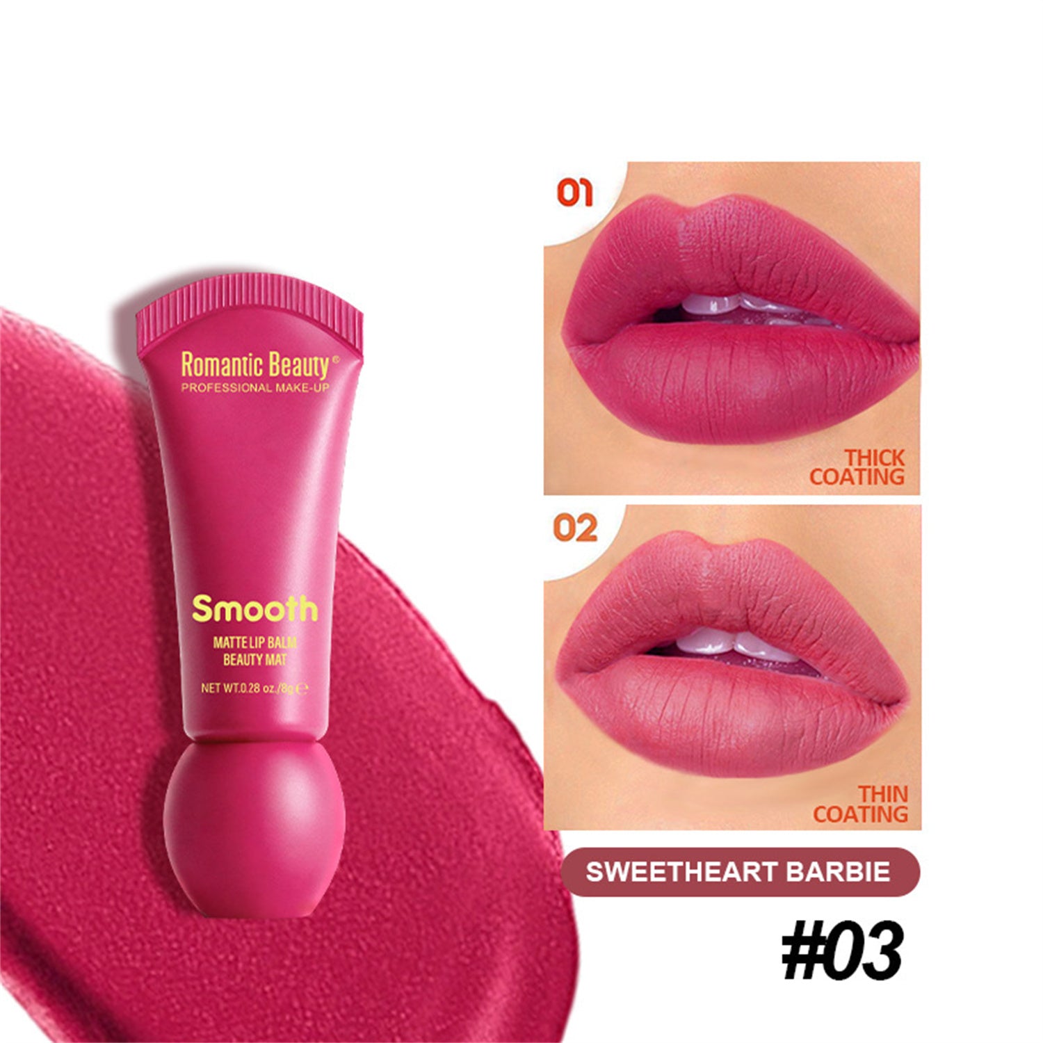 Rouge à lèvres doux mat Qui améliore l'équité