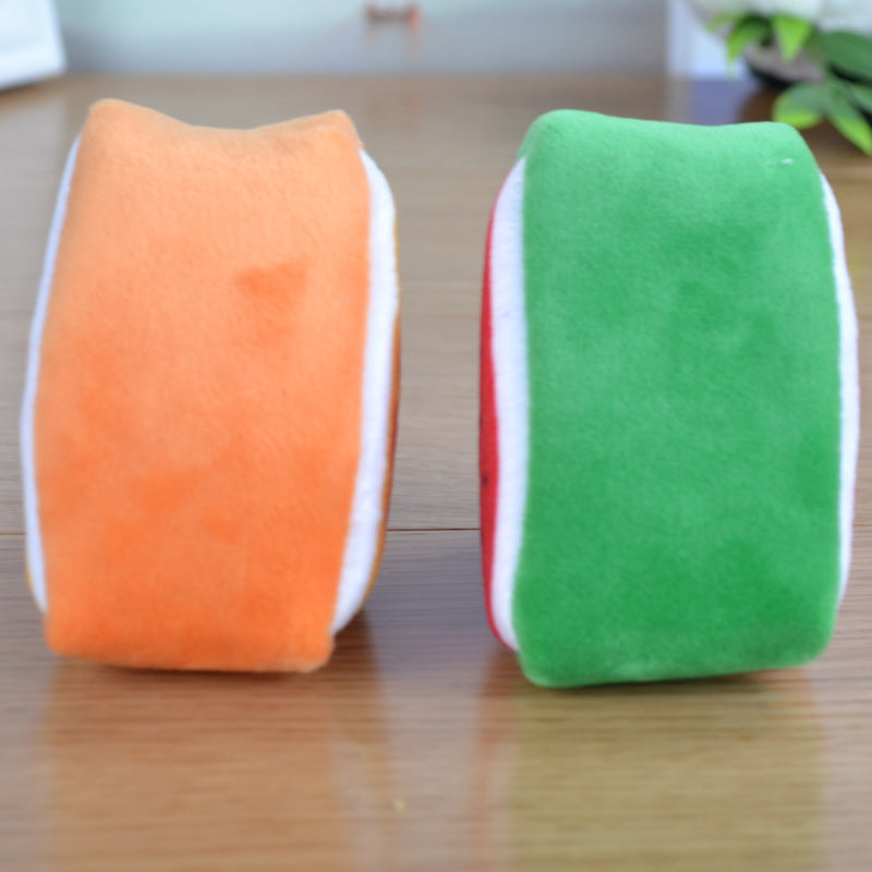 La journée des enfants Cadeau créatif peluche Triangle solide Fruit Zero Wallet Coin sac porte-clés
