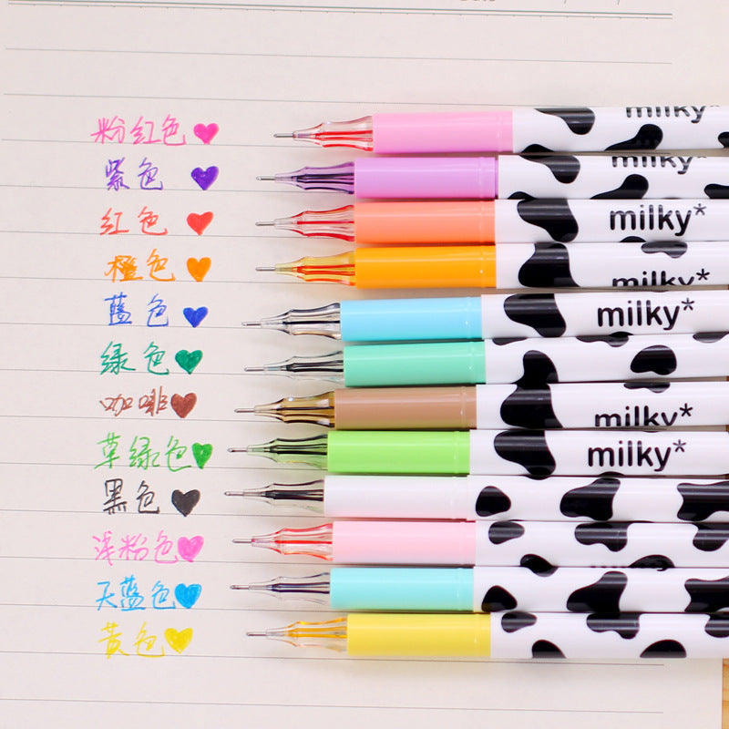 Stylo de gel couleur vache