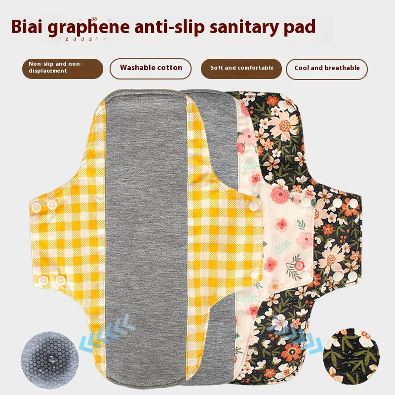 Tapis de protection antidérapant Lavable Nappe sanitaire en coton pur pour Urine fuite Graphène A