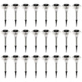 24Packs Solar Garden Lights Outdoor IP44 Waterproof Solar Pathway Lights Couleur Changer La