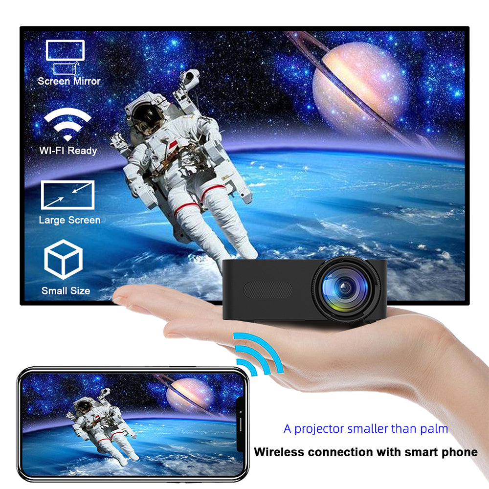 YT100 Home Mini Portable Mini Projecteur HD Home Wireless Mini Phone Projection