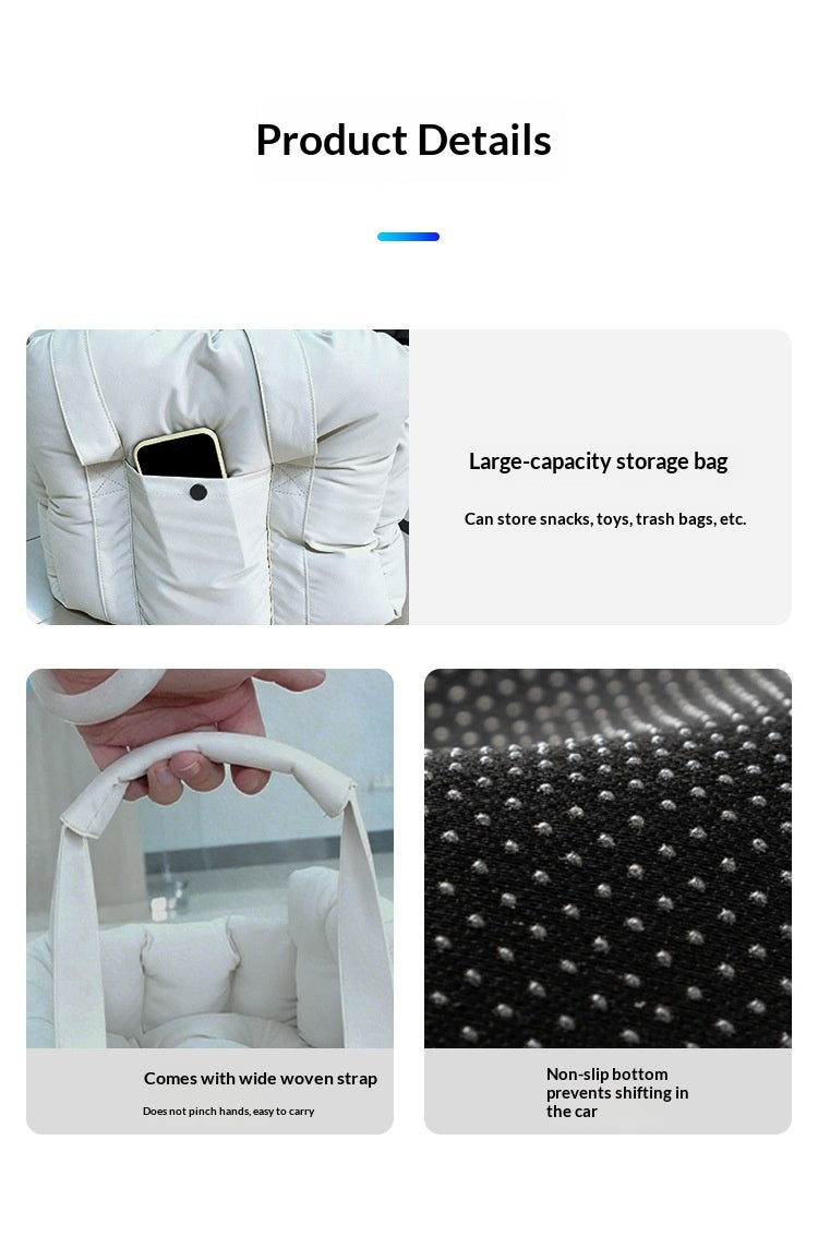 Imperméable amovible voiture portable de sécurité siège lit pour les animaux de compagnie
