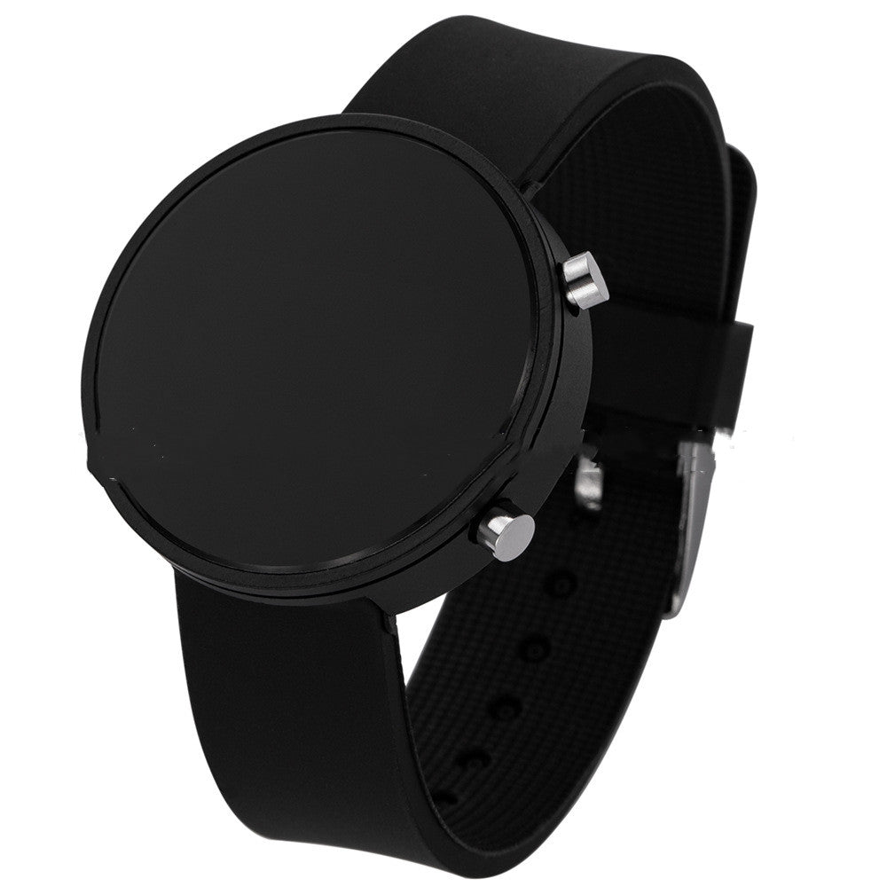 Simple couleur bracelet en silicone écran LED montre électronique