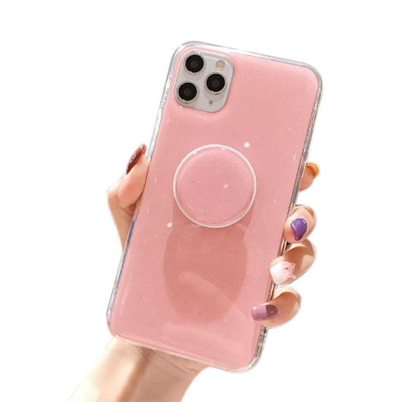 Jelly Peint Epoxy Glitter Téléphone Étui en cristal