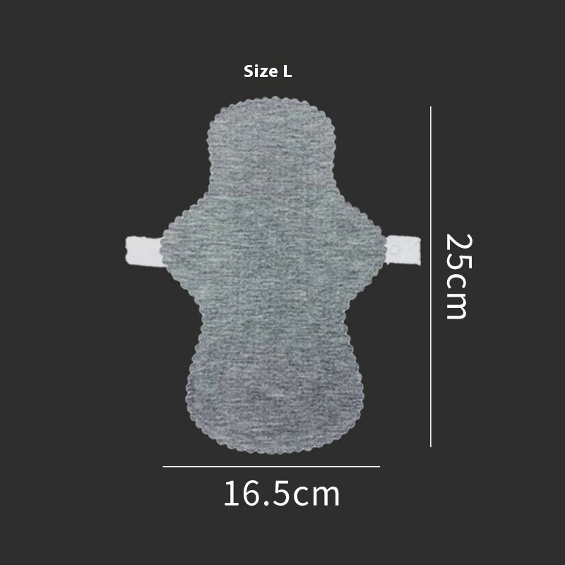 Gray Graphene Lavable Napkin Antibactérien Dentelle Réutilisation