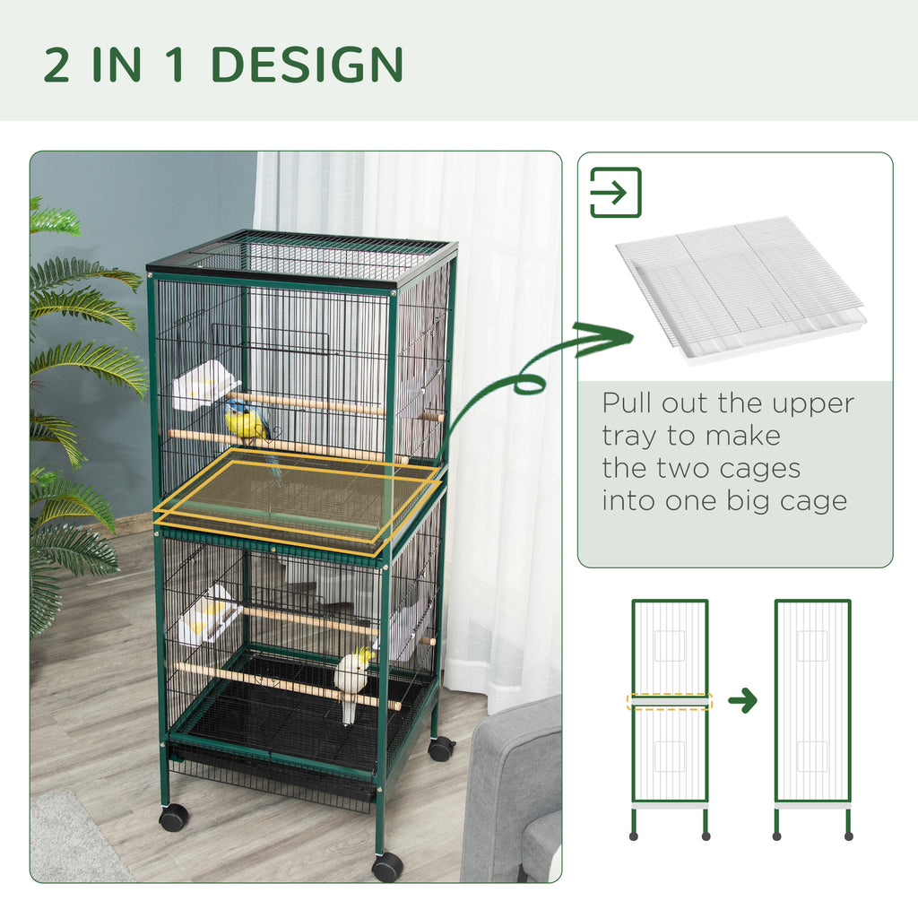 Large bird cage with 1.7 ft. Width for Wingspan