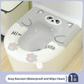 Petit siège de toilette pour animaux-raccoon-gray-EVA-1 pièce
