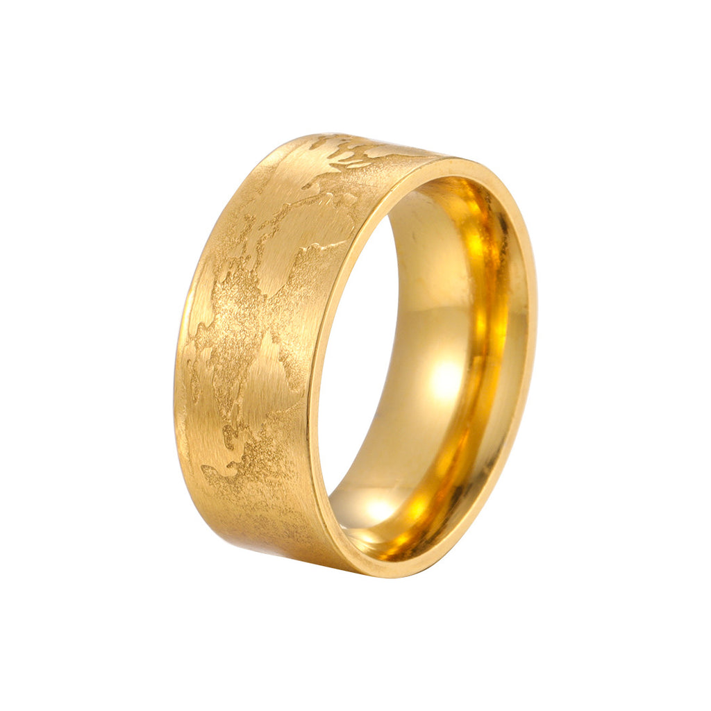 Style acier inoxydable bague dopamine