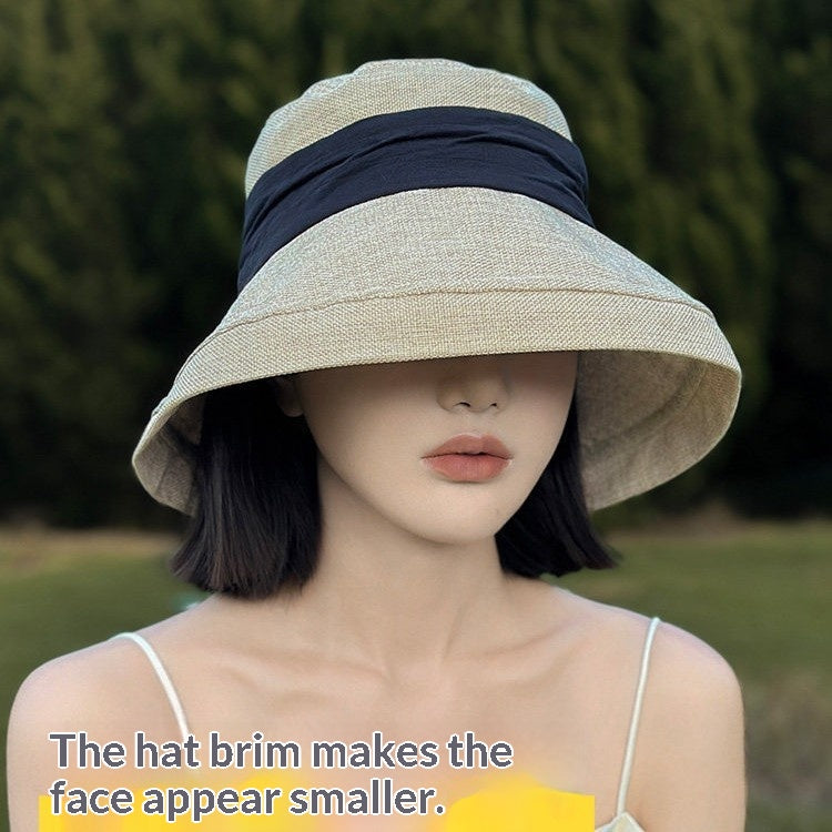 Chapeau de seau à gros bord de style japonais pour femmes Saison estivale