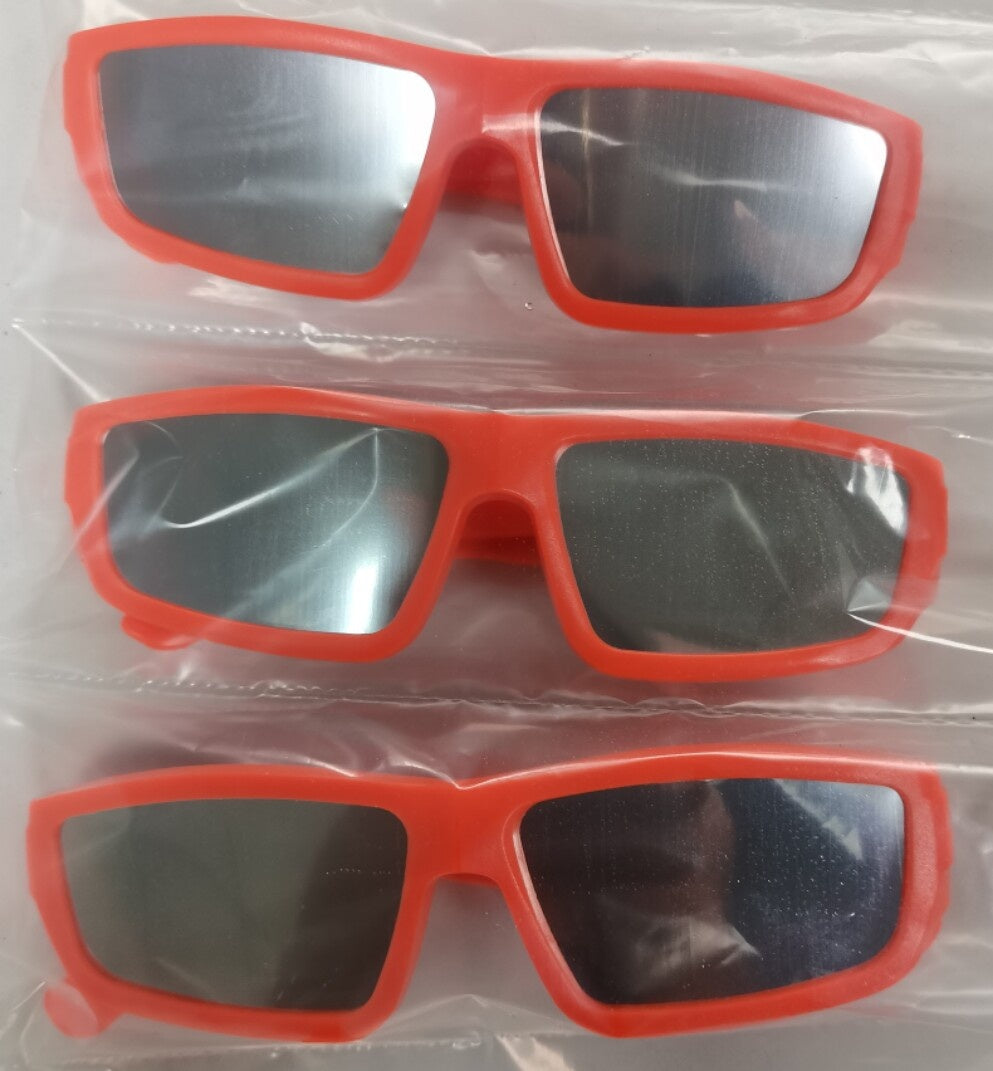 Verres d'observation d'éclipse solaire en plastique