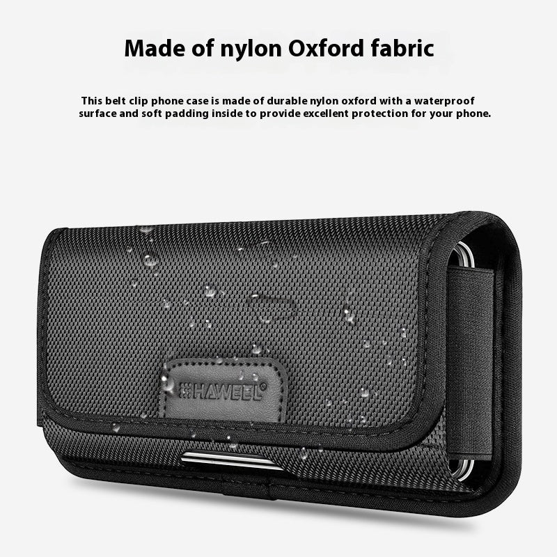 Sac de taille de ceinture en nylon horizontal et vertical multifonctionnel pour hommes