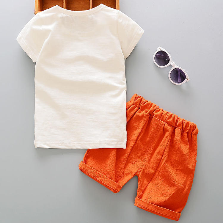 Two-piece summer short-sleeved set for boys