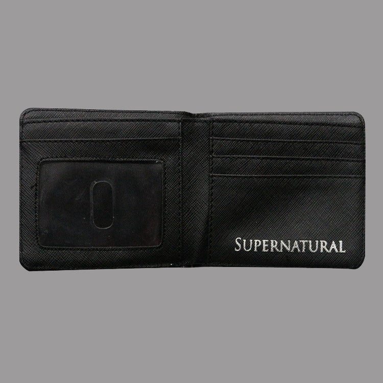 Spot Supernatural malice porte-monnaie cinq étoiles logo modèle pour argent court garçons et filles'