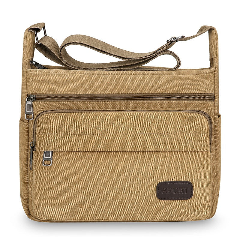 Multifonctionnel Loisirs Grand dispositif de rangement Toile Crossbody sac de voyage