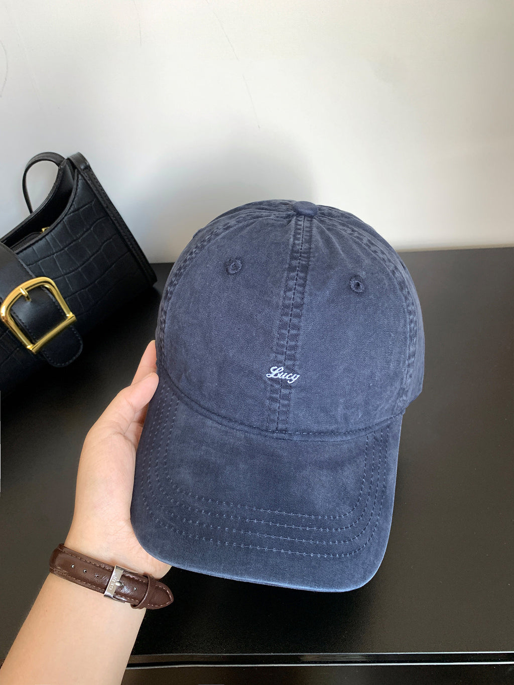 Casquette de baseball pour femmes, lavée à l'eau