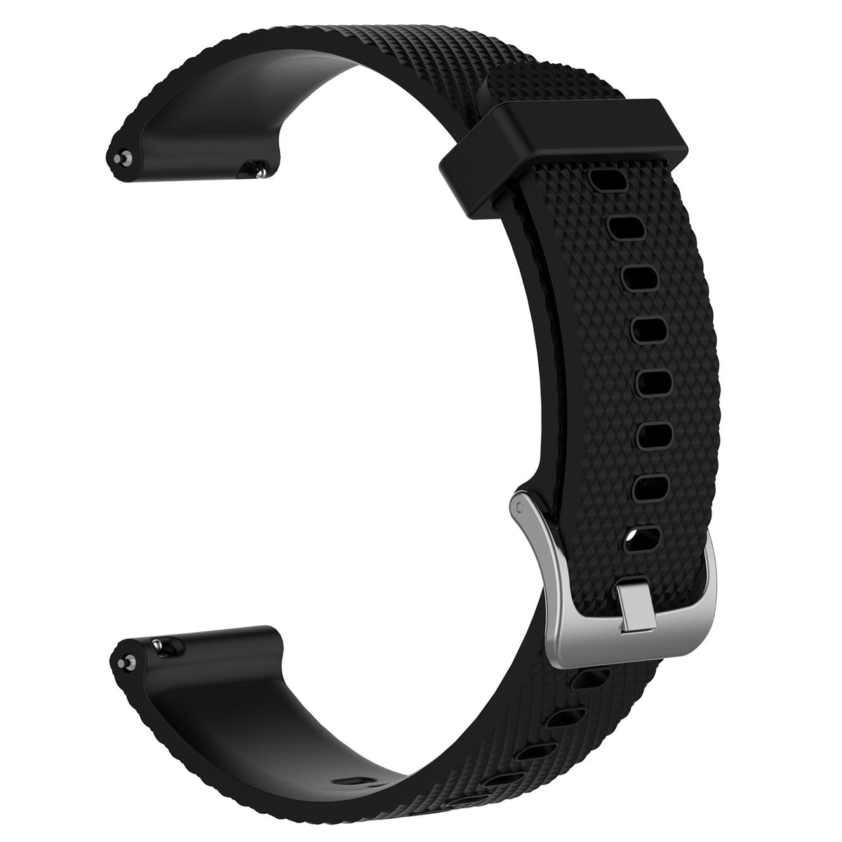 Bracelet de sport en acier silicone texturé
