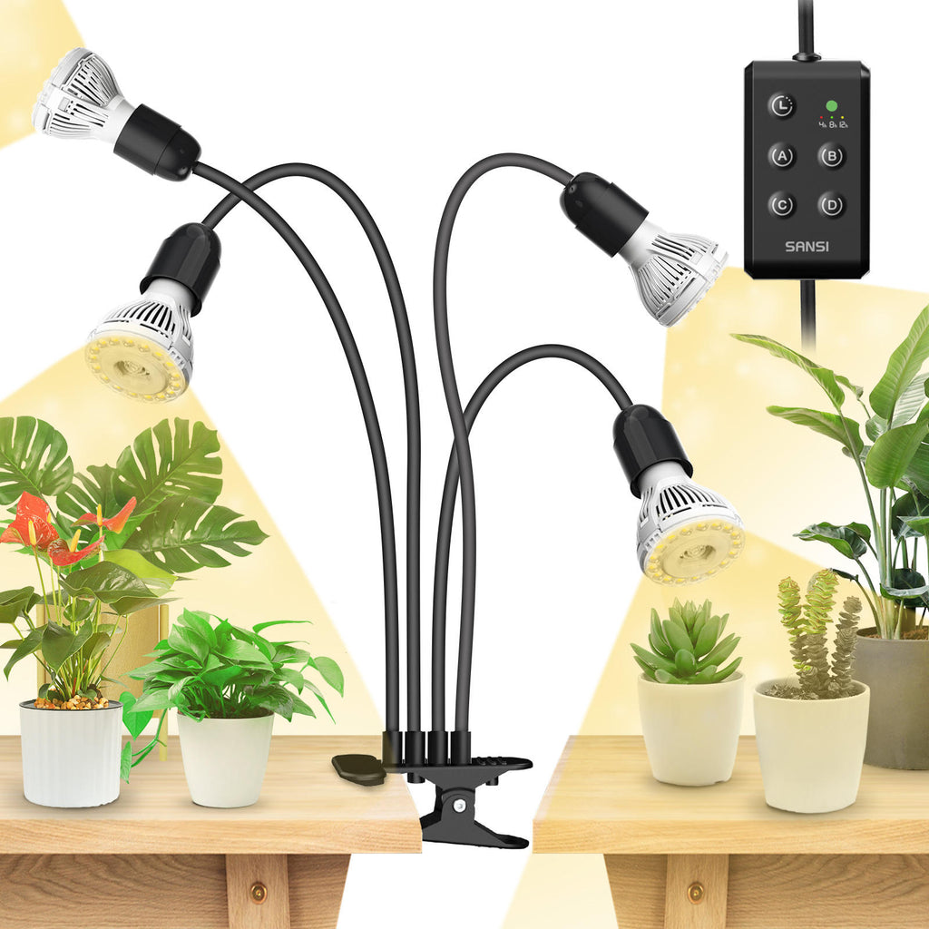 LED Grow lumières pour les plantes intérieures temps ensemble 600W plein spectre Gooseneck Clip Plant Grow Lig