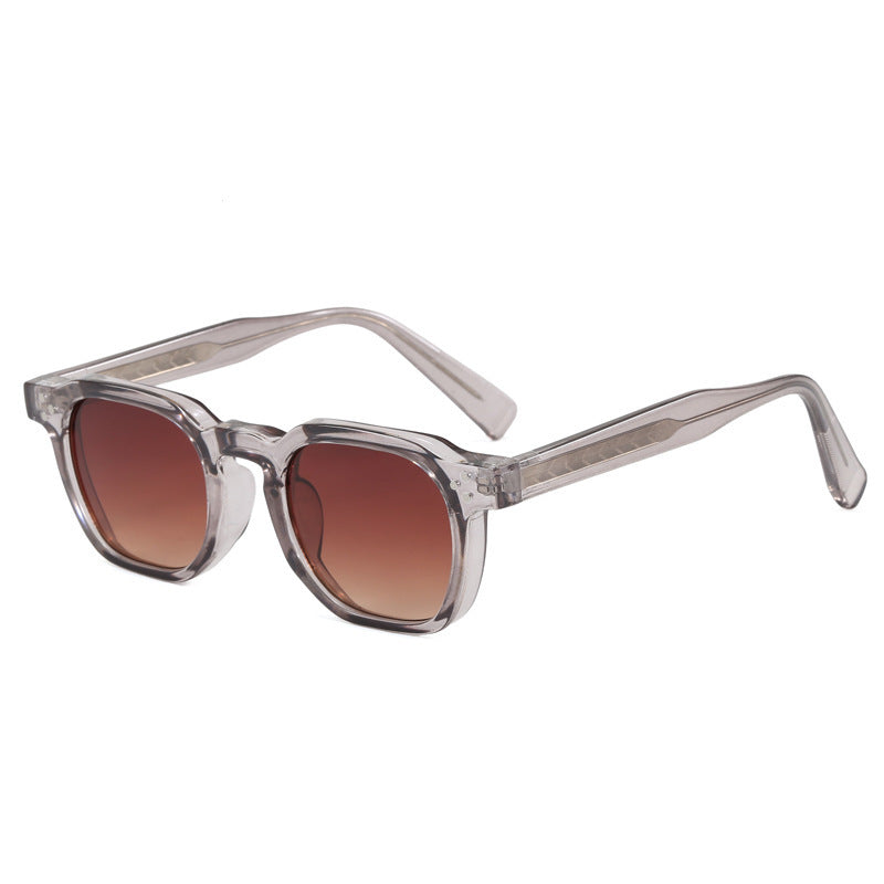 Lunettes de soleil vintage carré épaisses pour hommes femmes