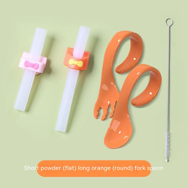 Supplément de nourriture pour bébé Soupe boisson eau silicone paille