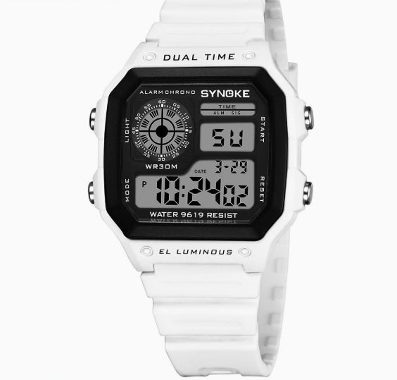 Imperméable Multifonctionnel Imperméable Sports Watch Square Fashion Electronic Watch