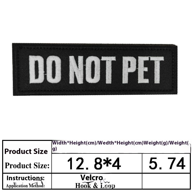 Accessoires de chien de chien Brodé Velcro Vêtements de chien Sticker décoratif Broderie informatique