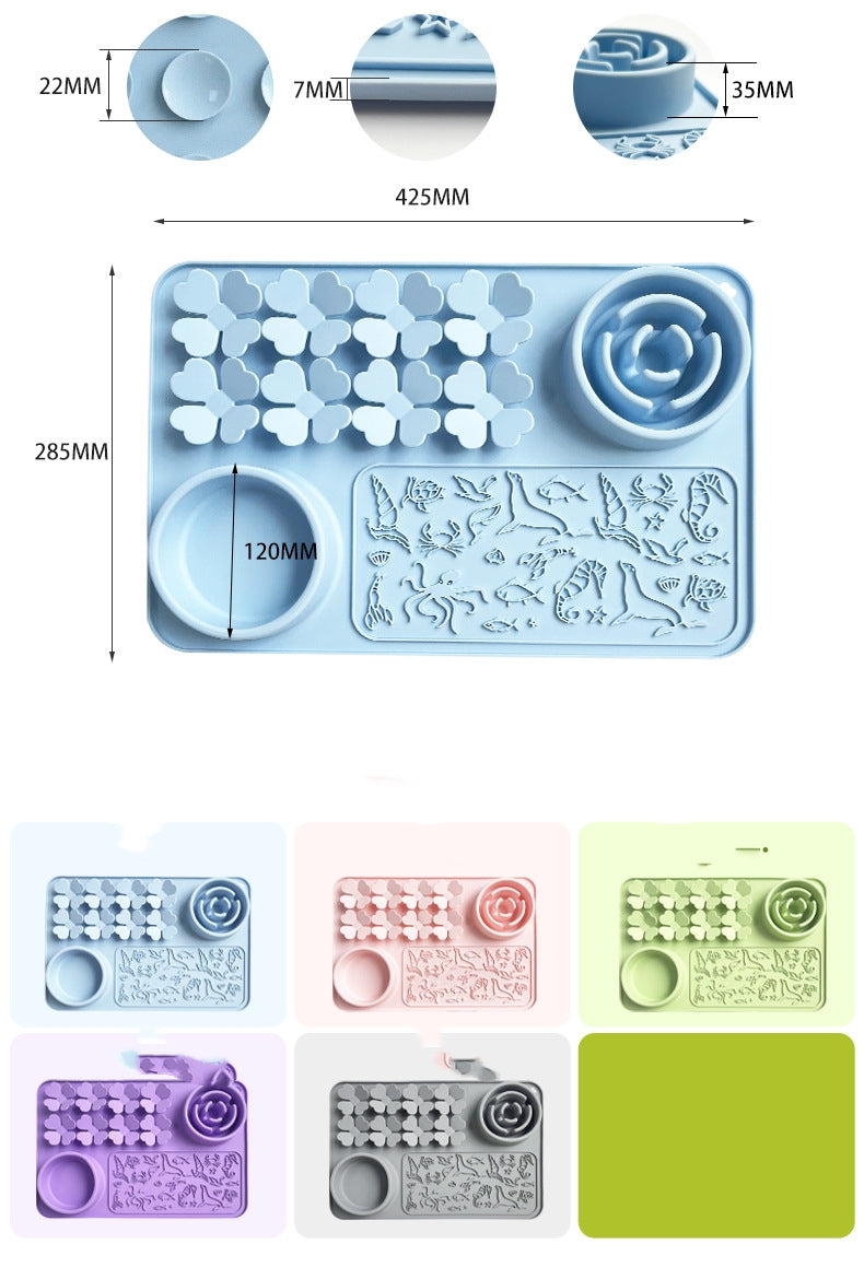 Bol de chien de qualité alimentaire en silicone