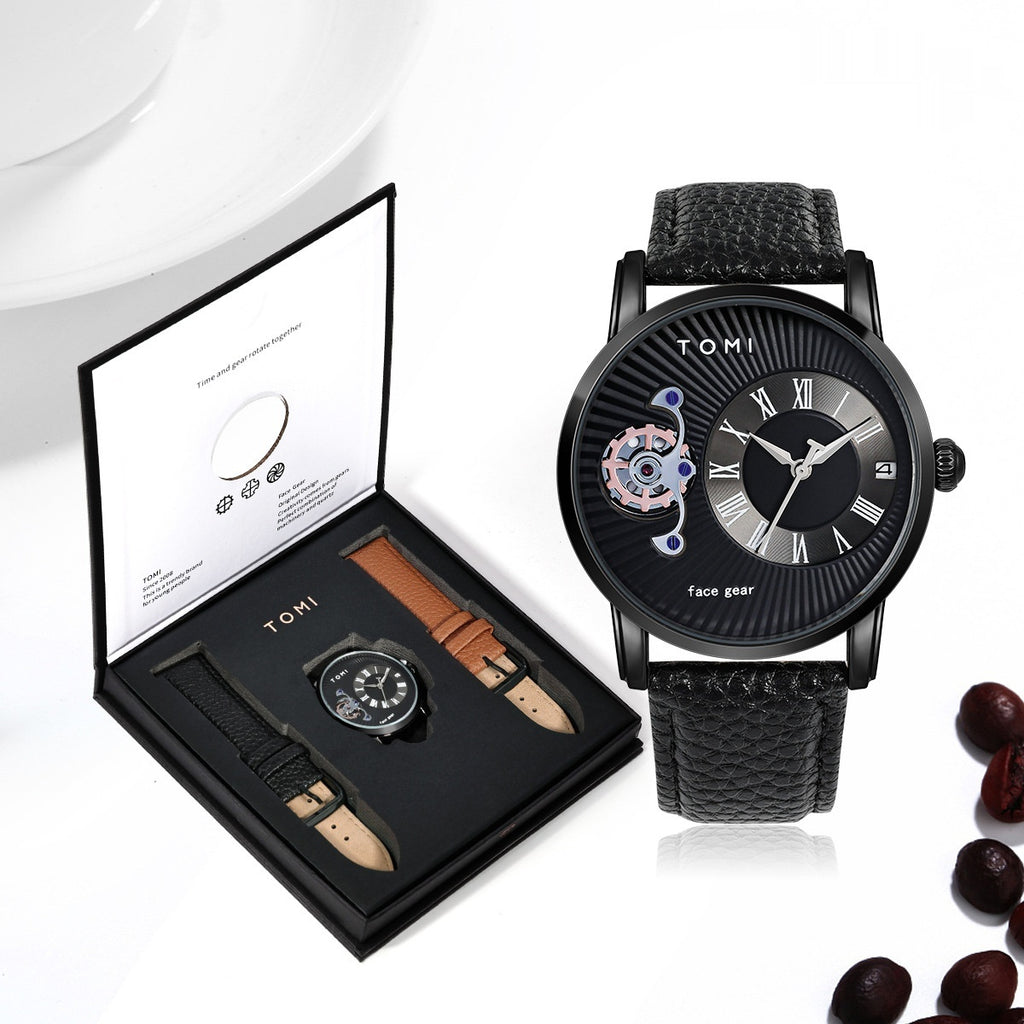 Quartz European Style Hollow-out boîte cadeau Montre étanche