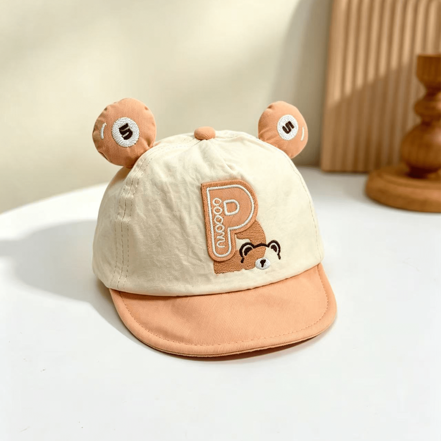 Casquette de baseball avec lettres brodées de style coréen