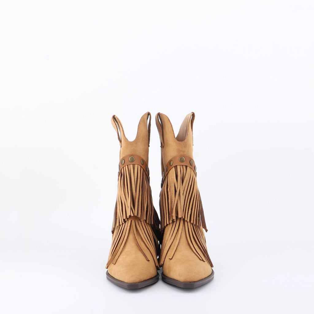 Bottes de cowboy de l'Ouest Automne et hiver Rétro Bottes pour enfants