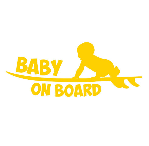 Baby Warning Skateboard Kids Sticker réfléchissant