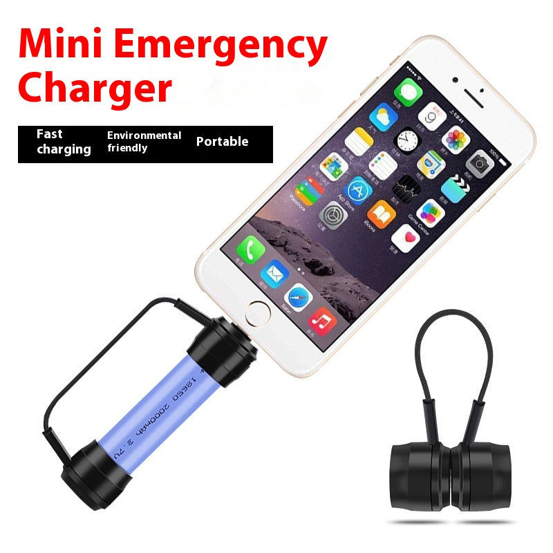 Téléphone portable Chargeur d'urgence Mini Portable Fast Power Bank