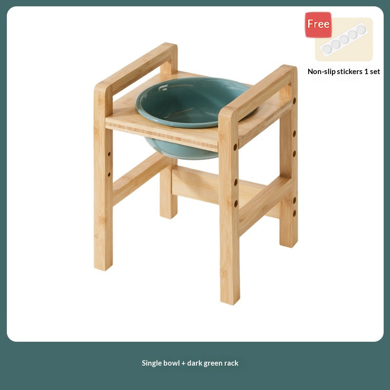 Céramique Grande Capacité Dog Bowl Feeder