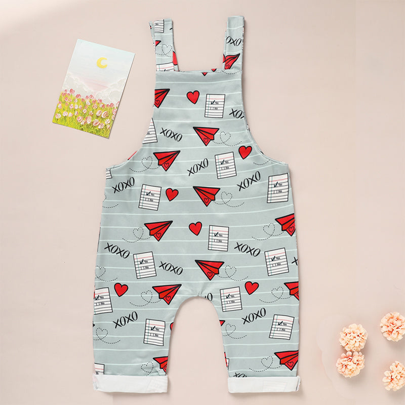 Bébé garçon fille Casual Heart & Paper Plane Imprimer les généraux