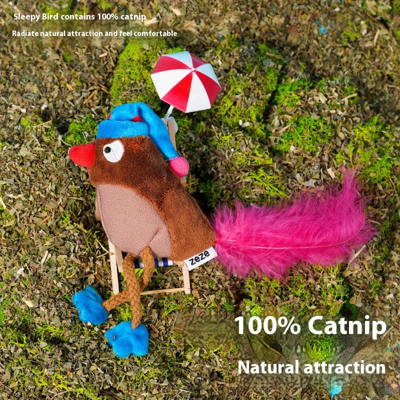 Jouet de chat de chat d'oiseau Self-Hi Cat Teaser
