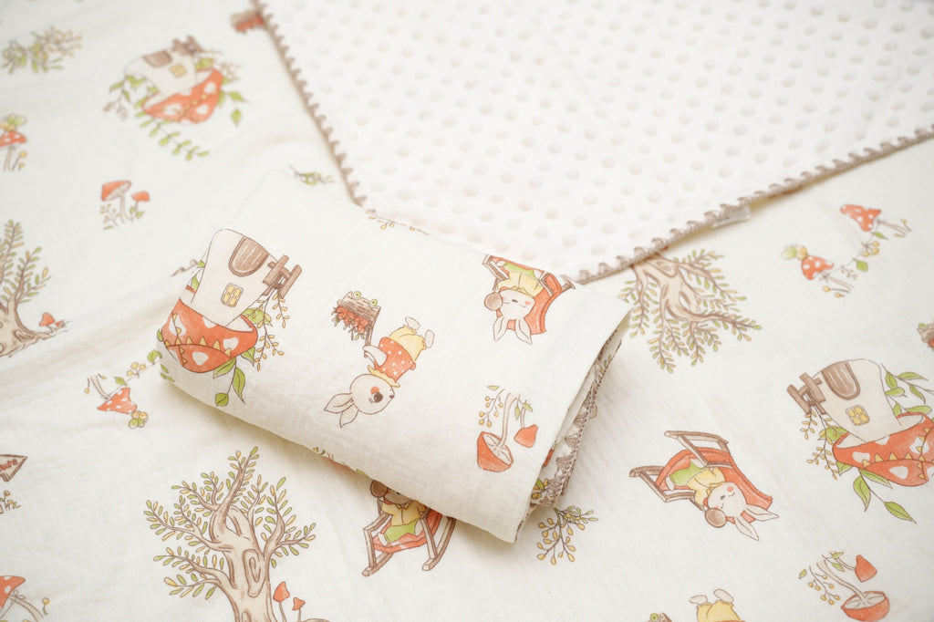 Type A Pure Cotton Gauze Doux Couverture bébé pour nouveau-nés et nourrissons