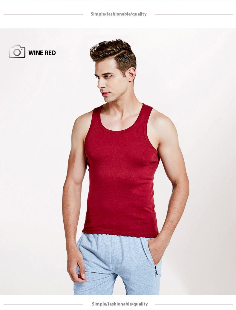 Veste homme coton Slim Fit sport bas bas chemise respirant stretch sous-vêtements