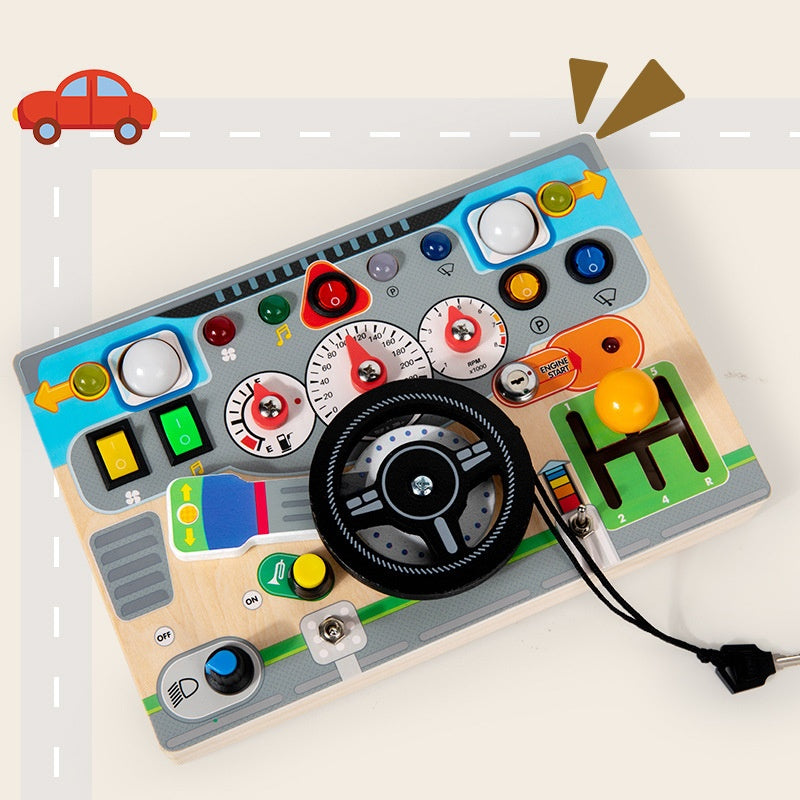 Simulation volant LED Light Busy Board Jouet éducatif
