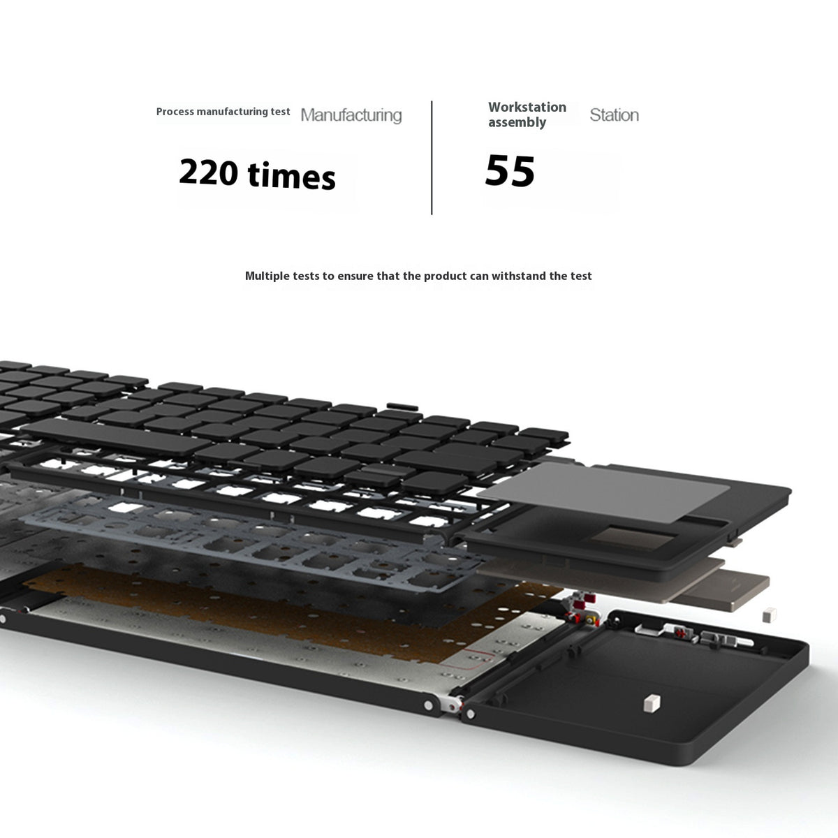 Portable Slim Triple-Key Bluetooth Mini Keyboard
