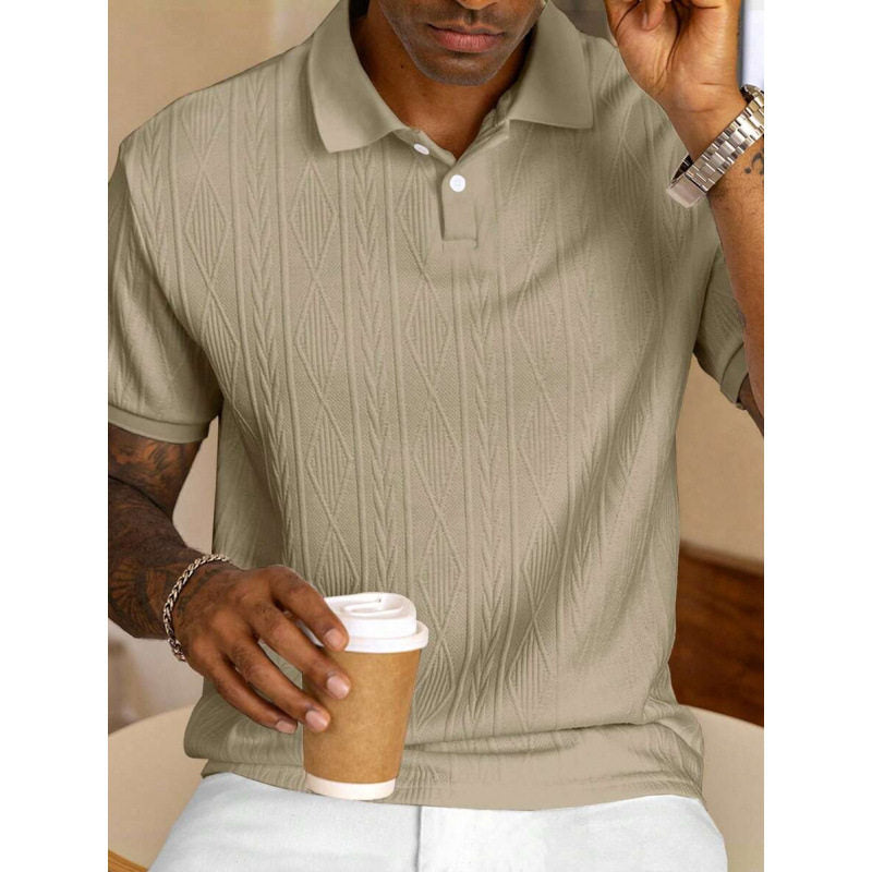 Chemise décontractée tendance Jacquard pour homme