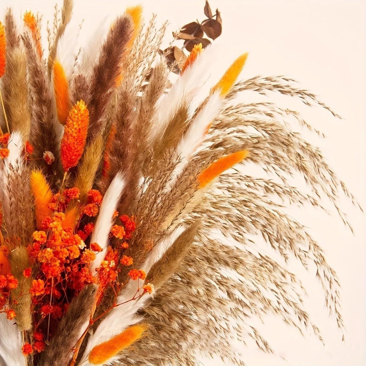 Décor saisonnier - 110-Piece Ensemble de fleurs artificielles d'automne: naturel Pampas Grass Decor