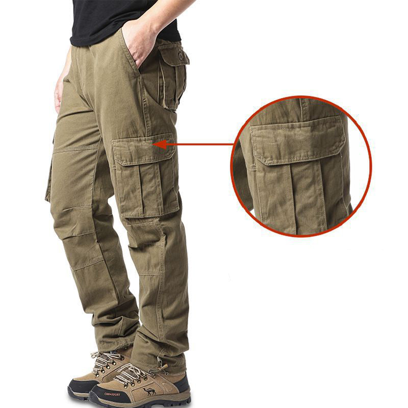 Pantalon d'automne pour hommes Pantalon d'automne à l'air libre pour hommes Coton extérieur Trou casual américain
